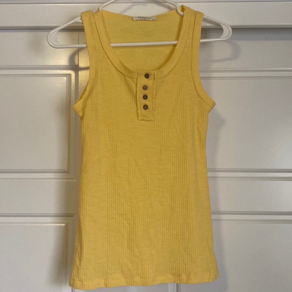 Never worn yellow tank